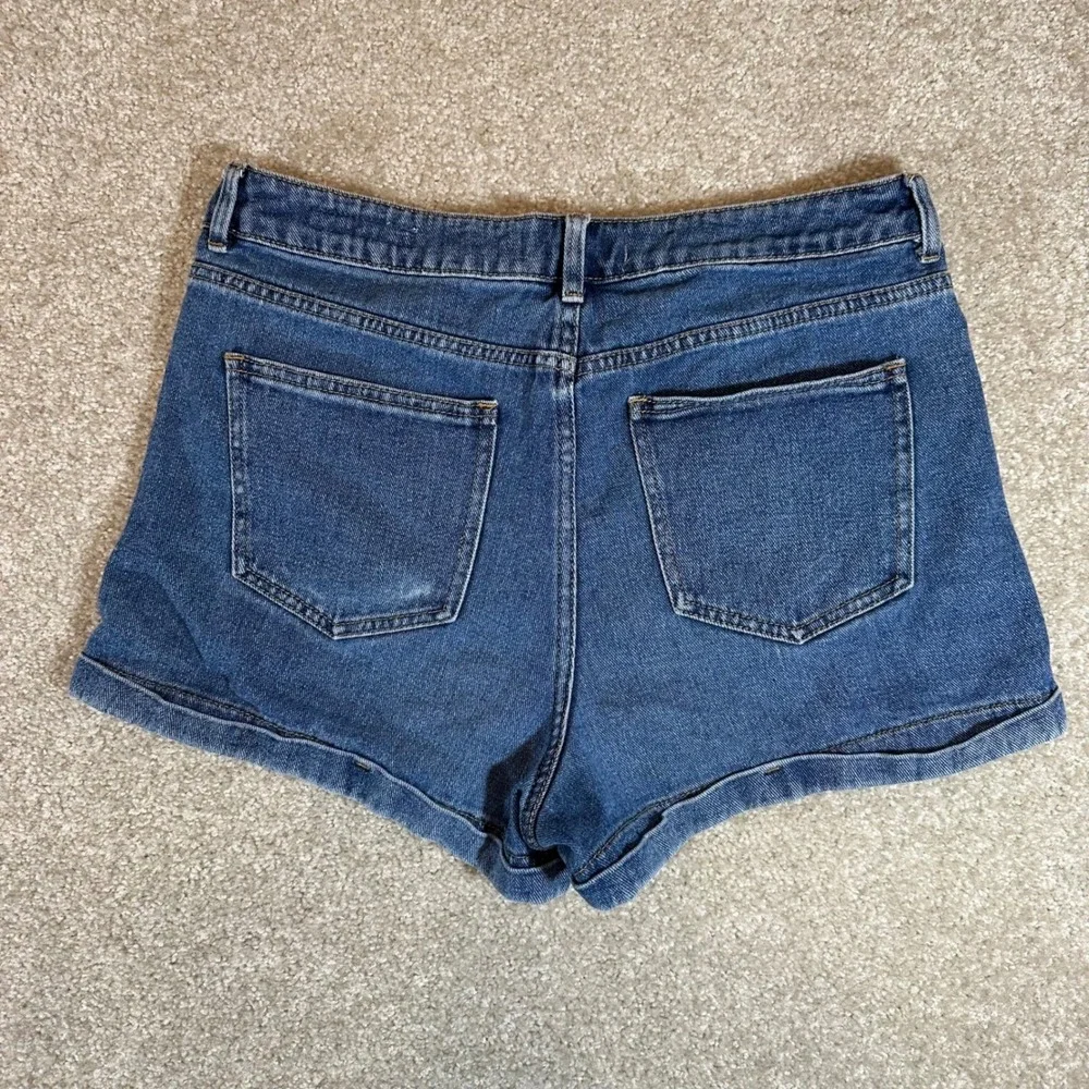 PacSun Mom Jean Shorts Button Fly Blue Denim High Waist Womens‎ Size 26 - Picture 4 of 5